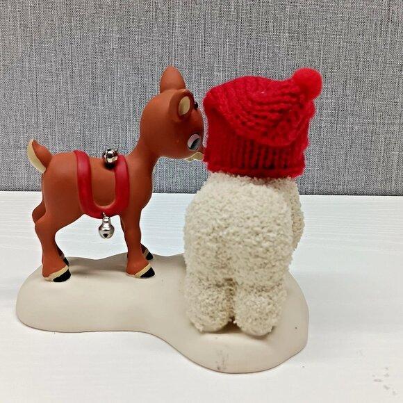 RARE Dept 56 Snowbabies RUDOLPH Red Nose Reindeer Jingle Jingle Jingle SAMPLE - Picture 6 of 13